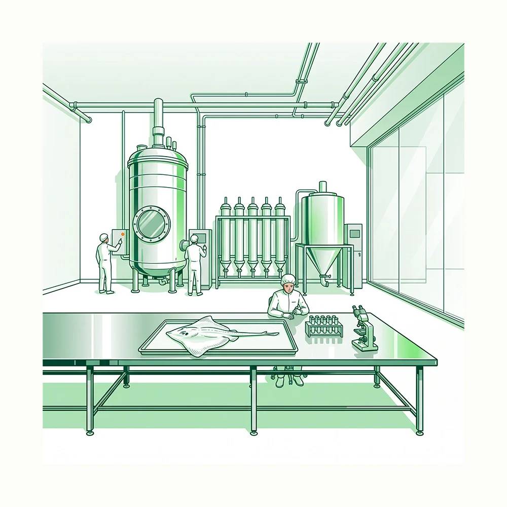 Extraction du cartilage de raie, Abyss Ingredients, Caudan